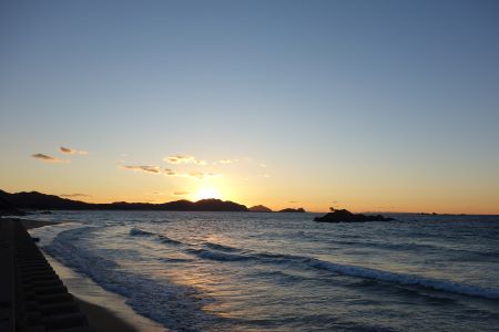 糸島おはなcamp&bbqからの夕陽